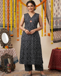 Traditional Bandhani Print Cotton Kurti Set