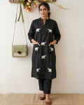 Elephant Embroidered Kurta Set