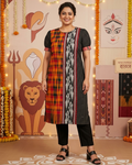 Jamdani & Gamcha Pattern Cotton Kurti