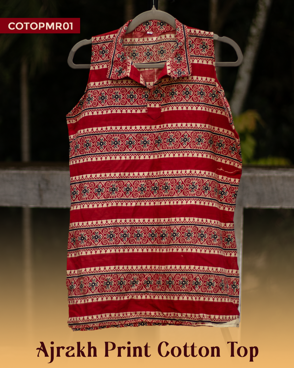 Ajrakh Cotton Top
