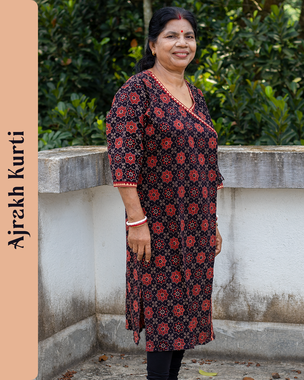 Pure Ajrakh Cotton Kurti