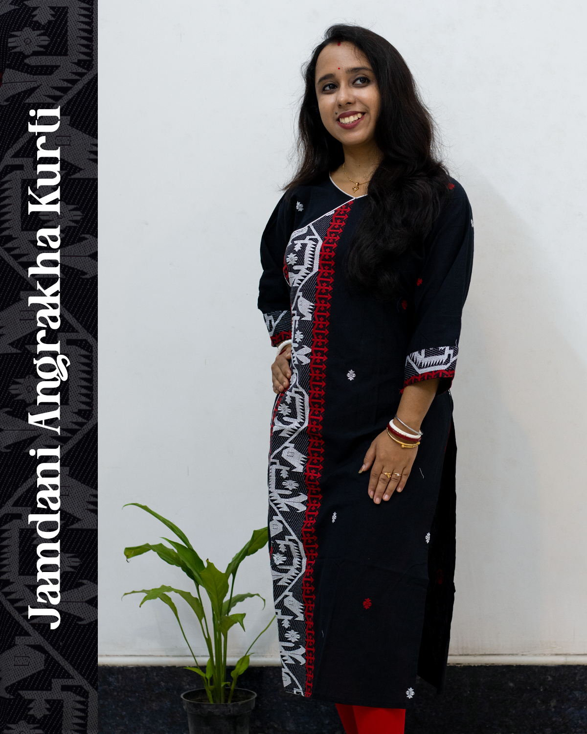 Jamdani Angrakha Kurti