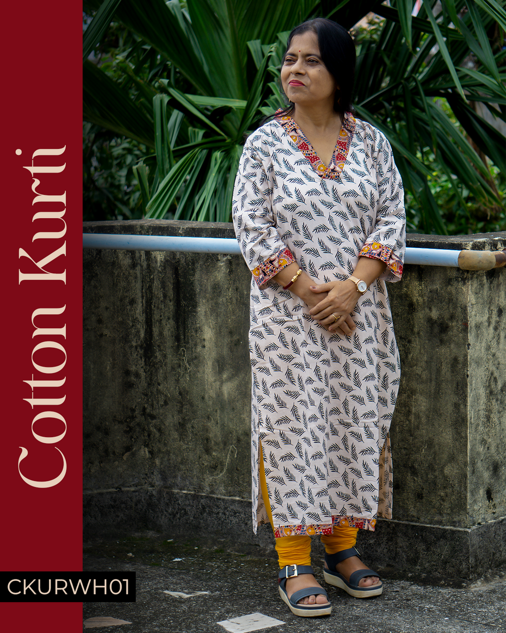 Cotton Kurti White