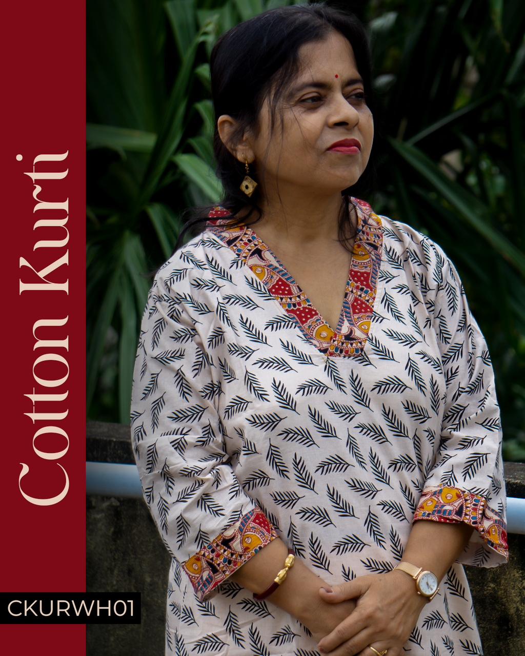 Cotton Kurti White