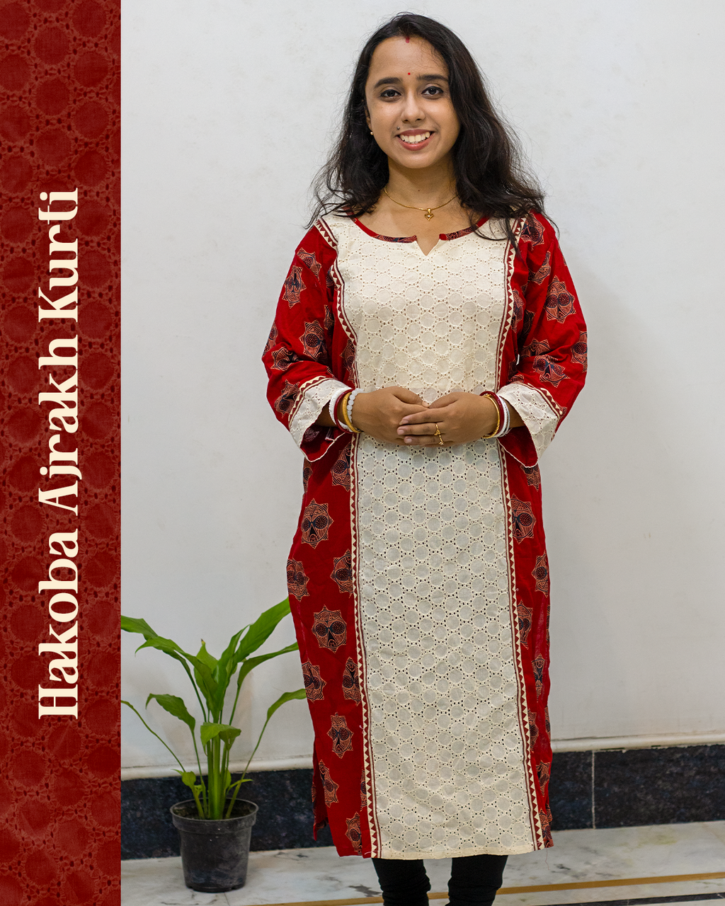 Hakoba Ajrakh Kurti