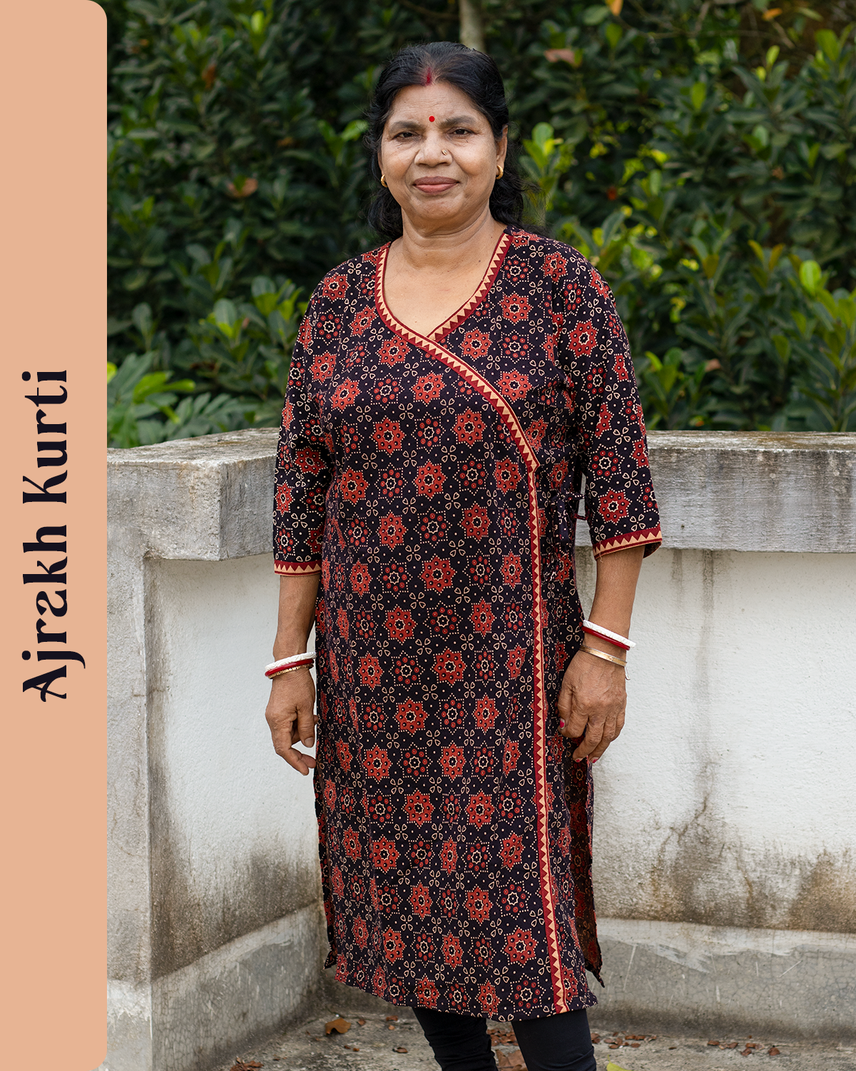 Pure Ajrakh Cotton Kurti