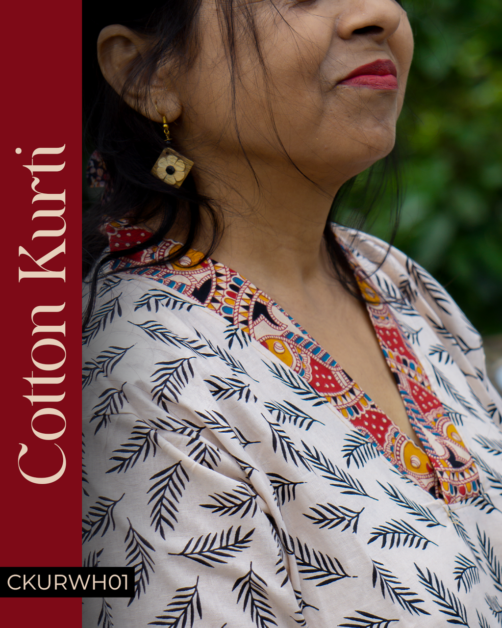 Cotton Kurti White