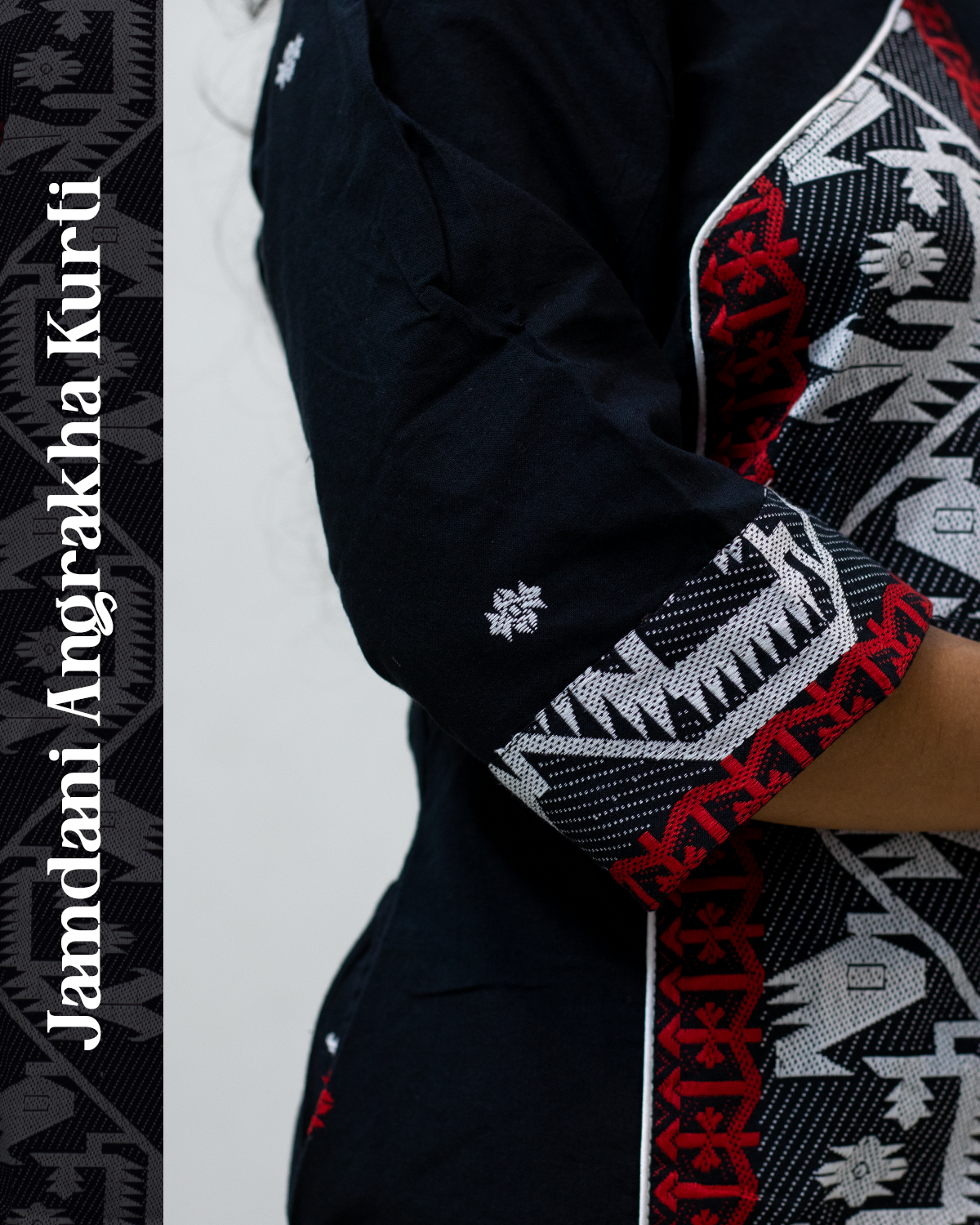 Jamdani Angrakha Kurti