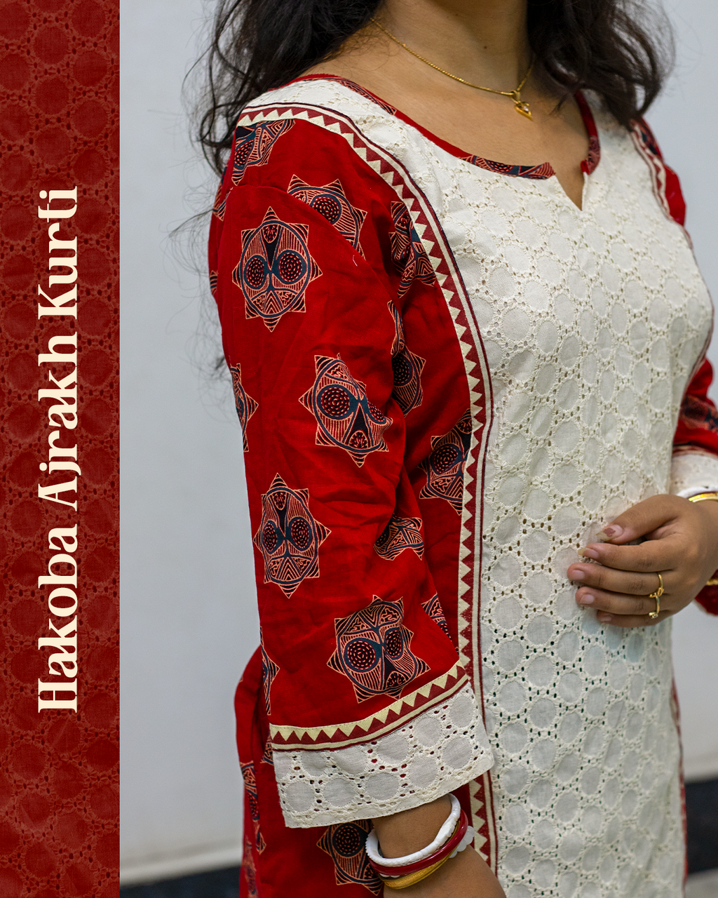 Hakoba Ajrakh Kurti