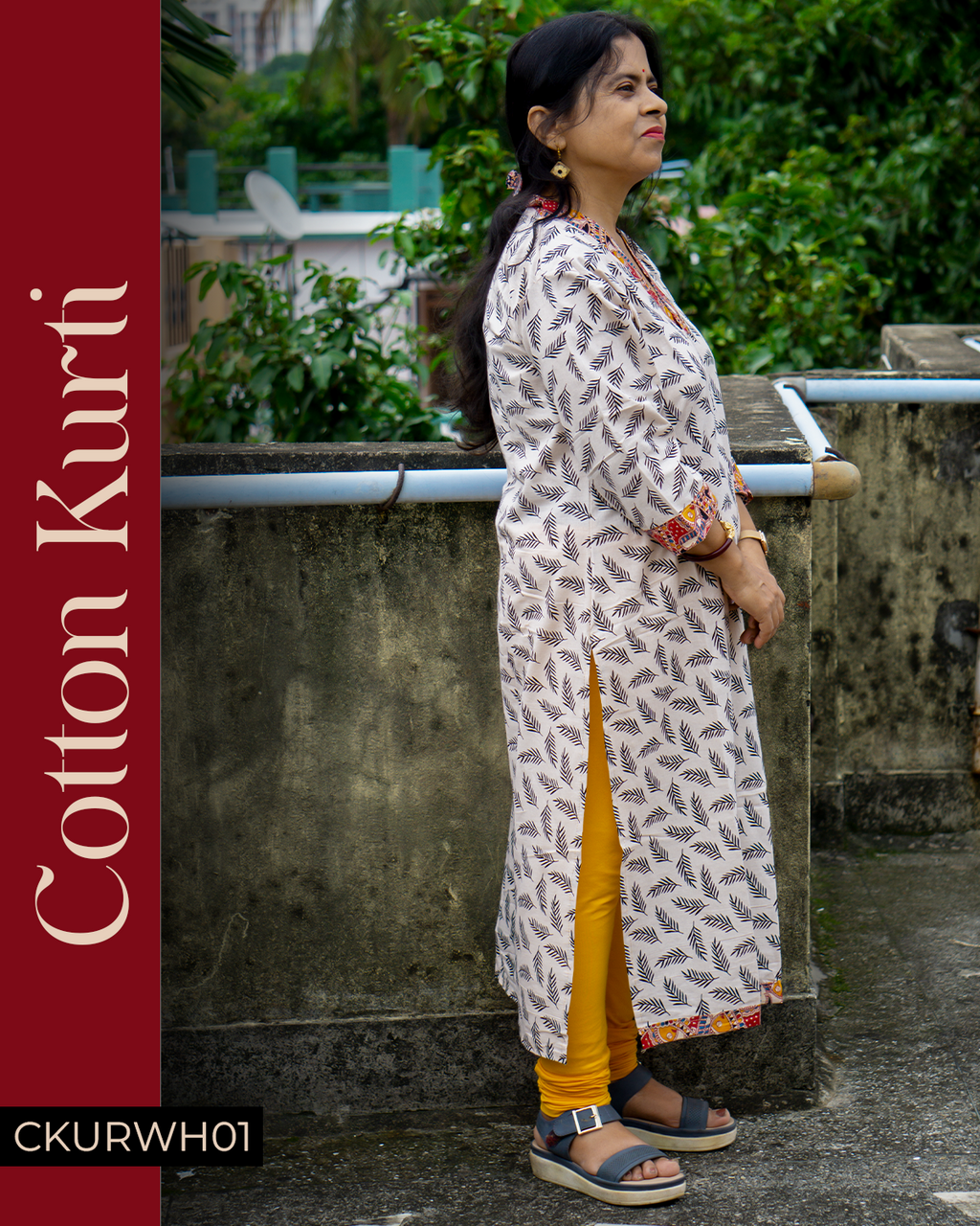 Cotton Kurti White