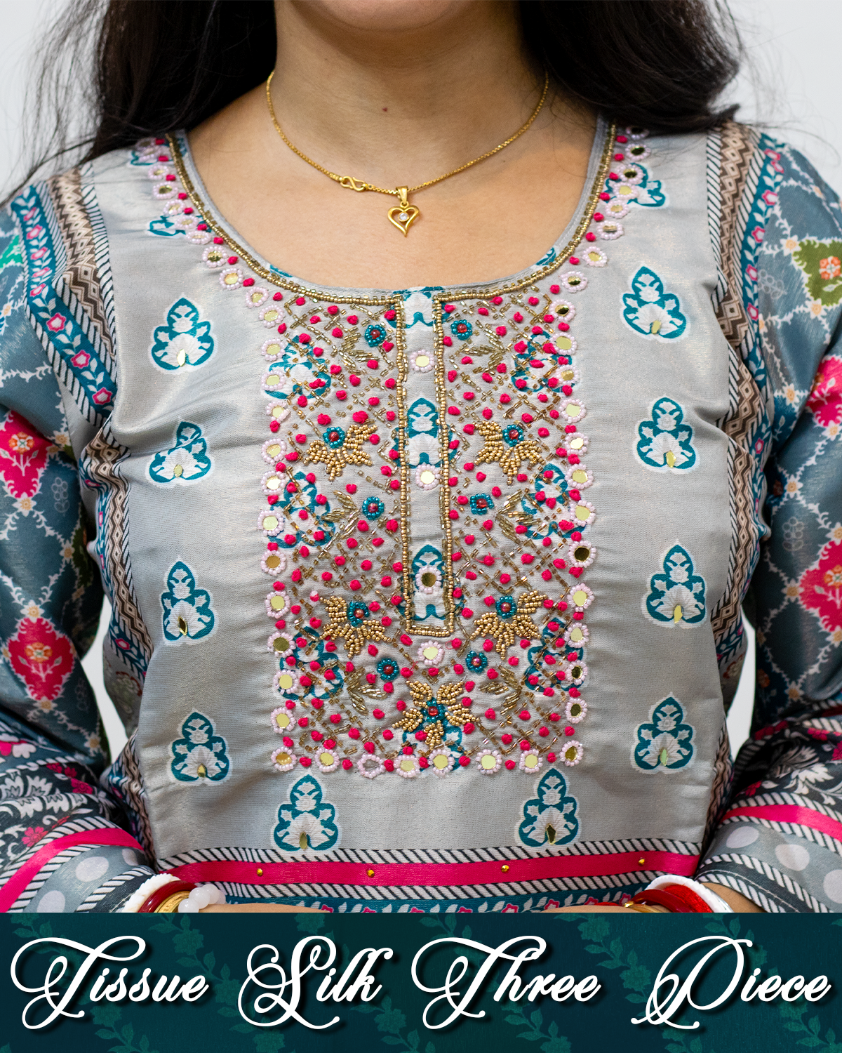 Tissue Silk Three Piece Set