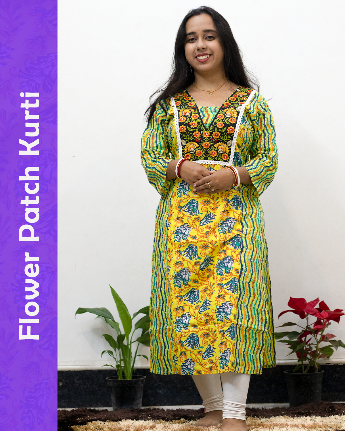 Flower Patch Kurti