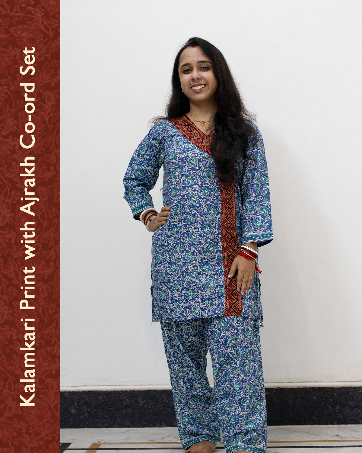Kalamkari Ajrakh Cotton Co-Ord Set
