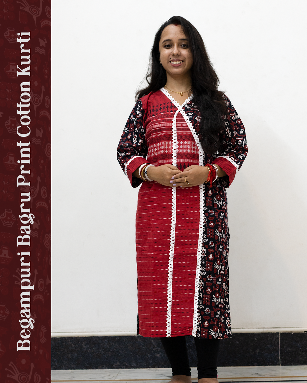 Begampuri Bagru Print Cotton Kurti