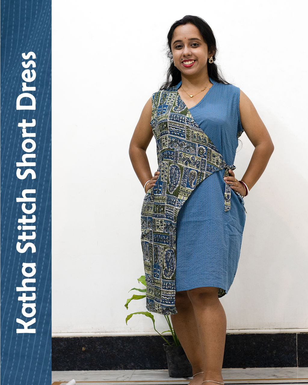 Katha Stitch Short Dress