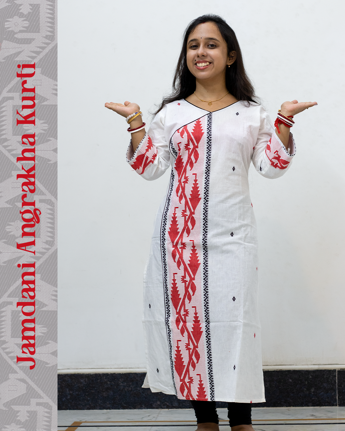 Jamdani Angrakha Kurti
