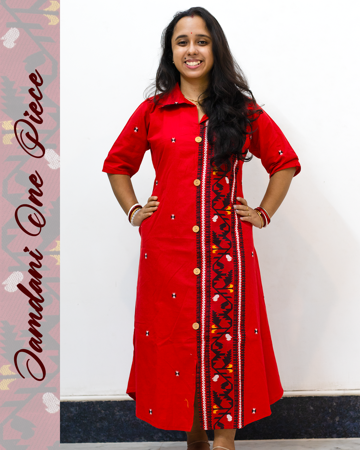 Jamdani One Piece Dress