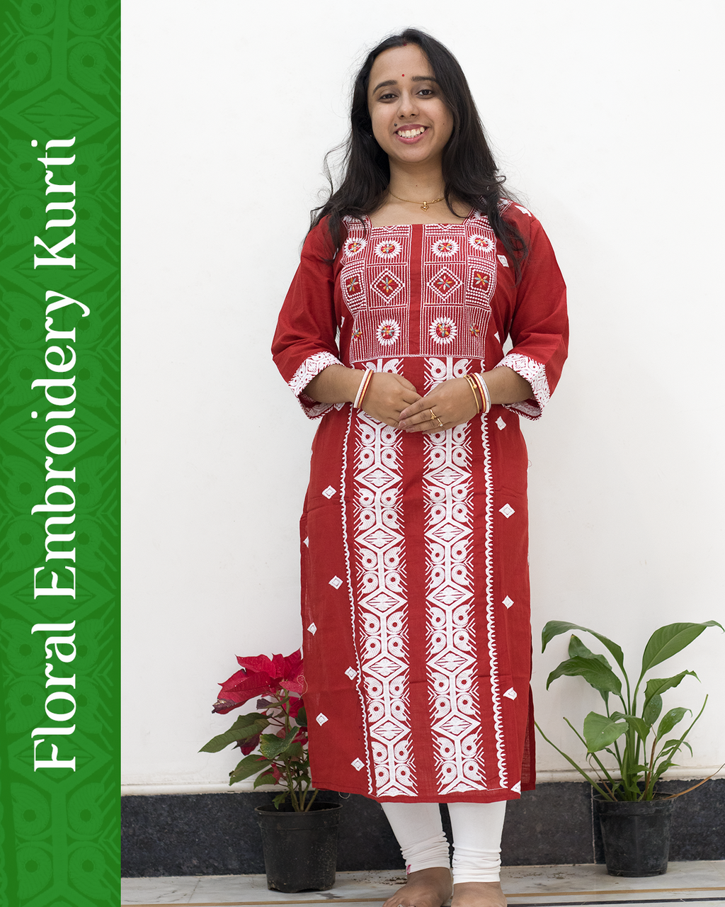 Floral Embroidery Kurti