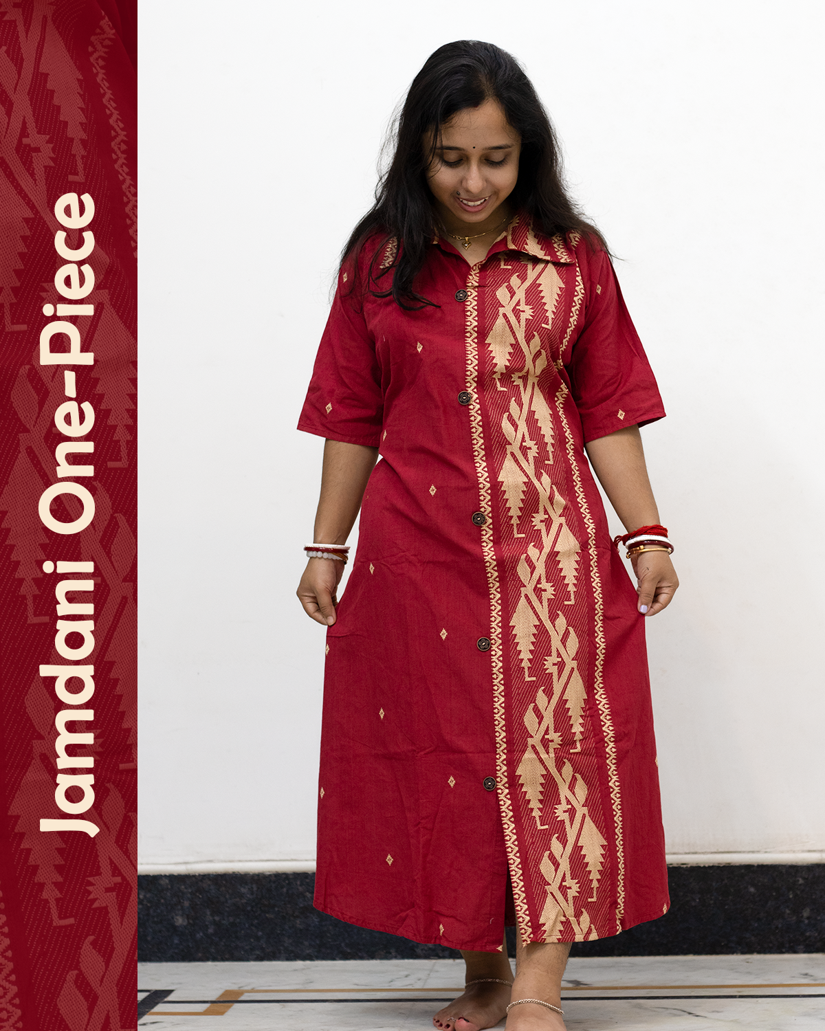 Jamdani One Piece Dress