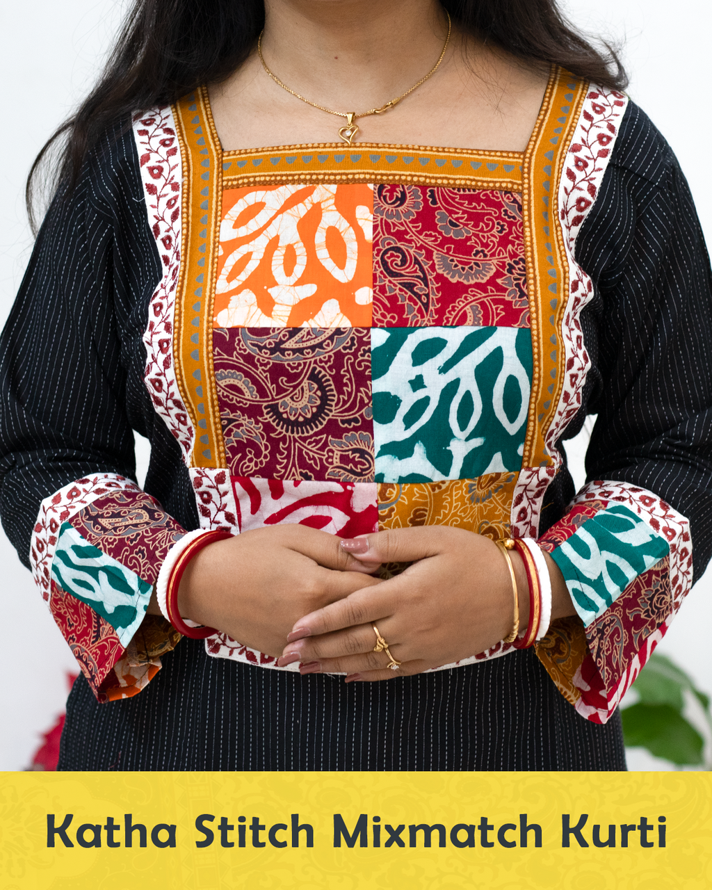 Katha Stitch Mixmatch Kurti