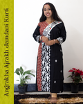 Angrakha Ajrakh Jamdani Kurti