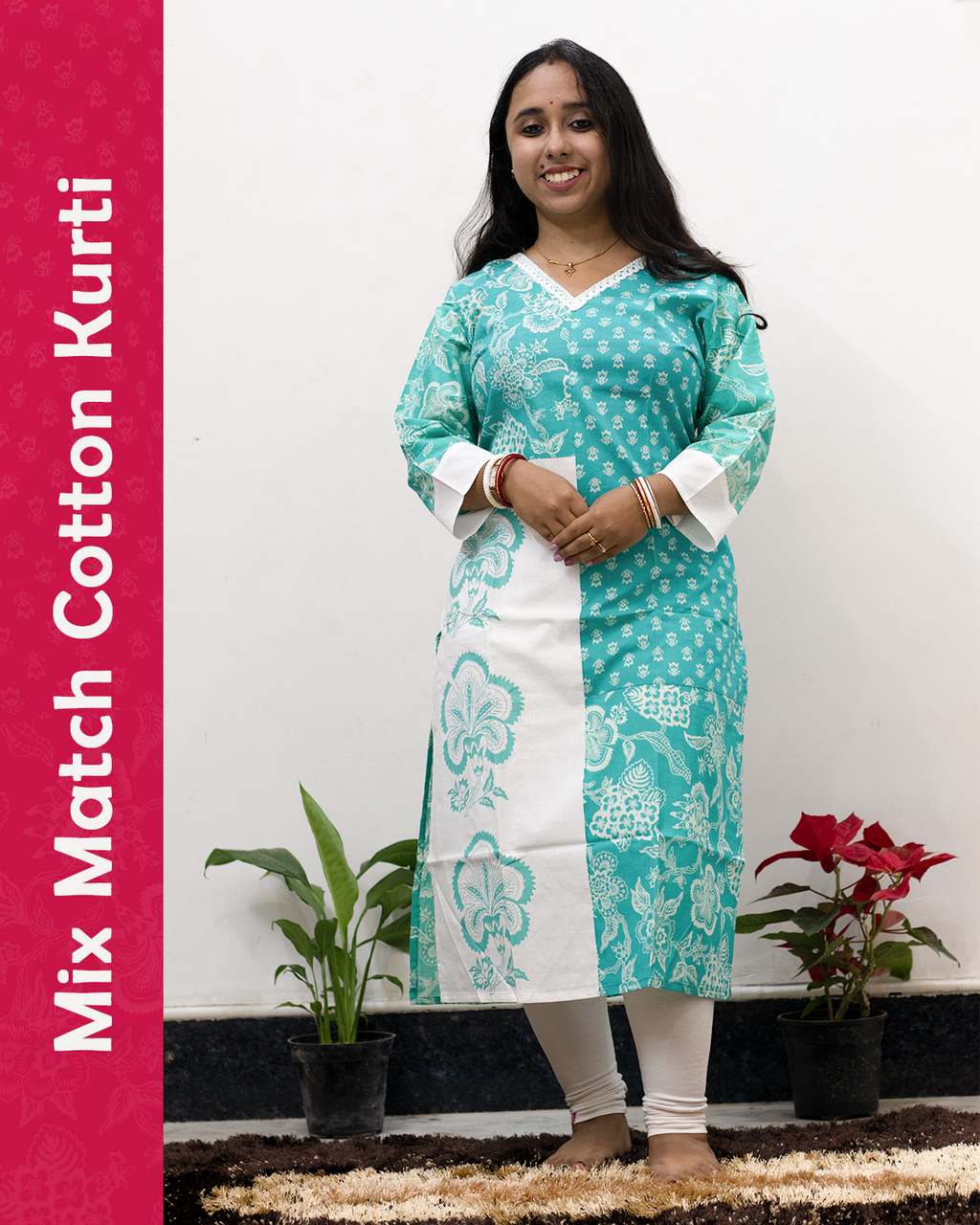 Mix Match Cotton Kurti