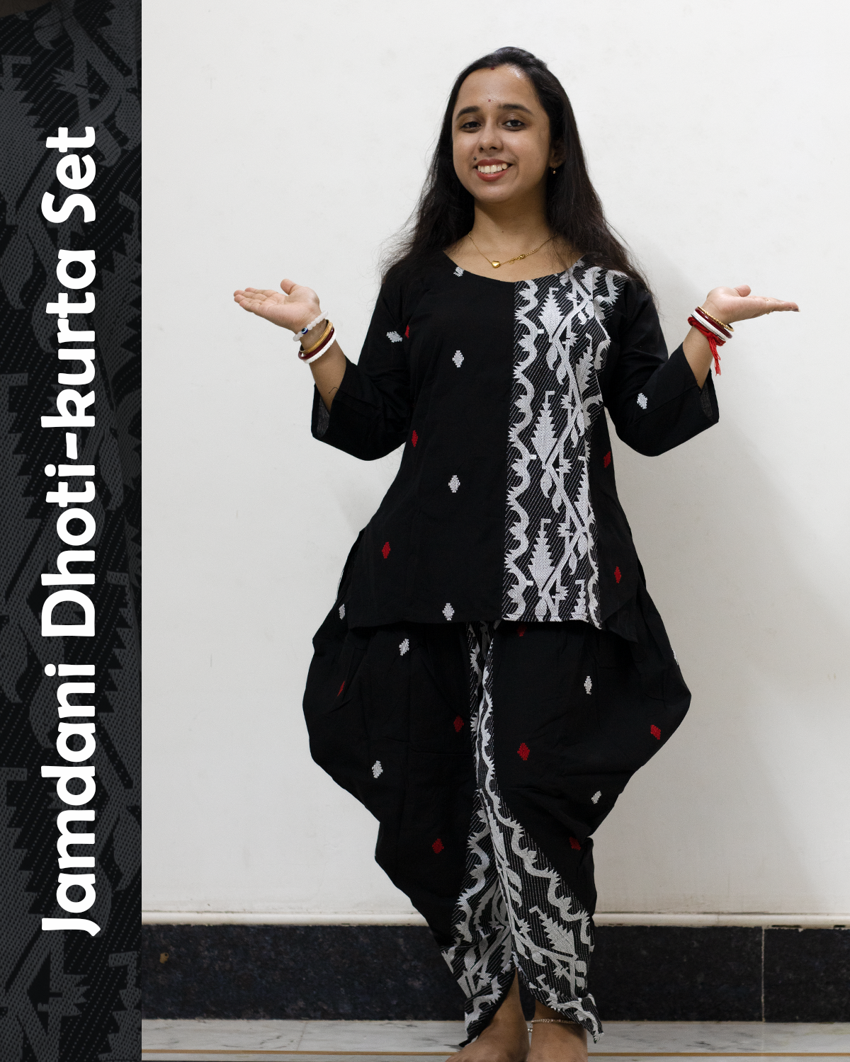 Jamdani Dhoti Kurta Set