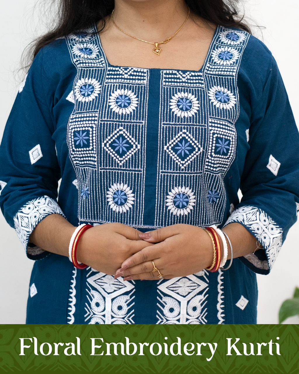 Floral Embroidery Kurti