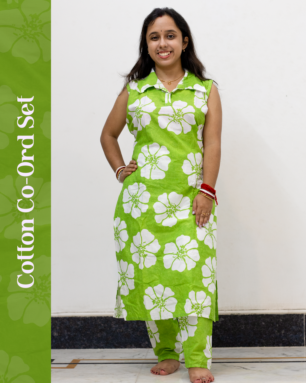 Cotton Co-Ord Set (Green)