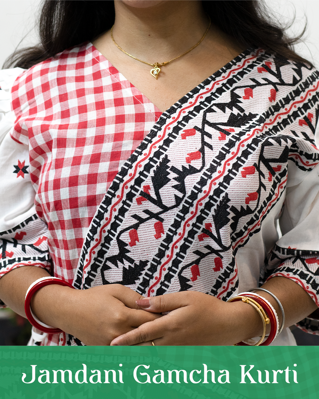 Jamdani Gamcha Kurti