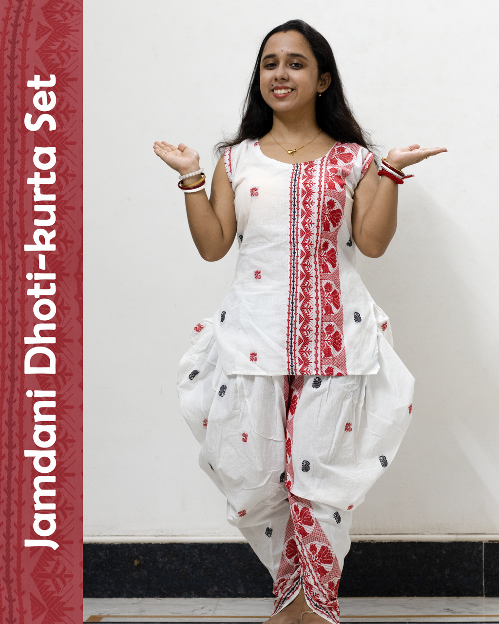 Jamdani Dhoti Kurta Set