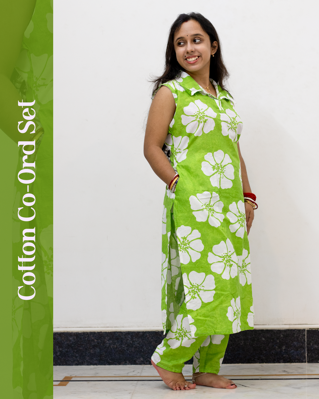 Cotton Co-Ord Set (Green)