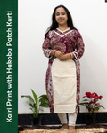 Kairi Print with Hakoba Patch Kurti