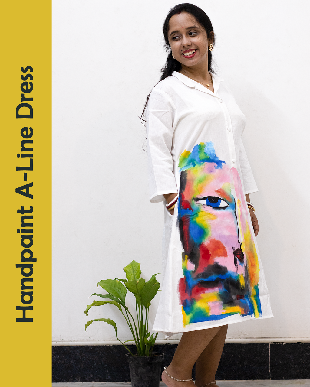 Handpaint A-Line Dress