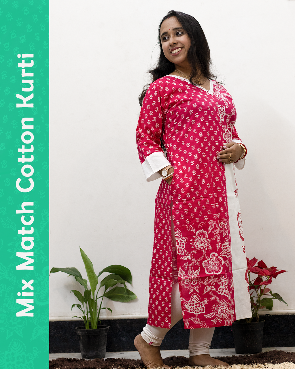 Mix Match Cotton Kurti