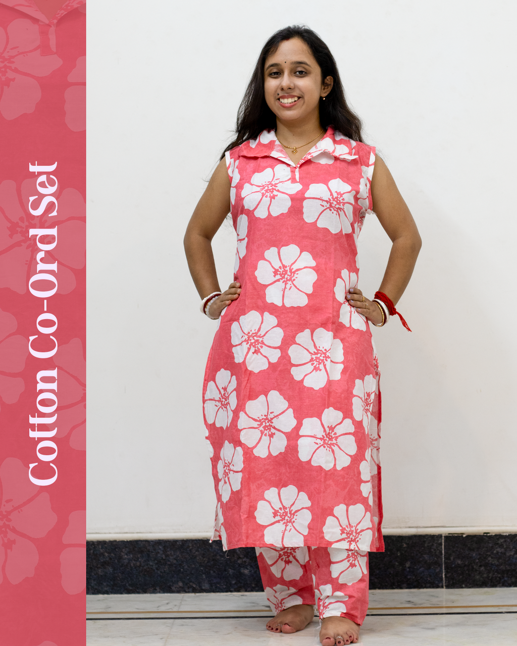 Cotton Co-Ord Set (Pink)