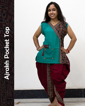 Ajrakh Pocket Top