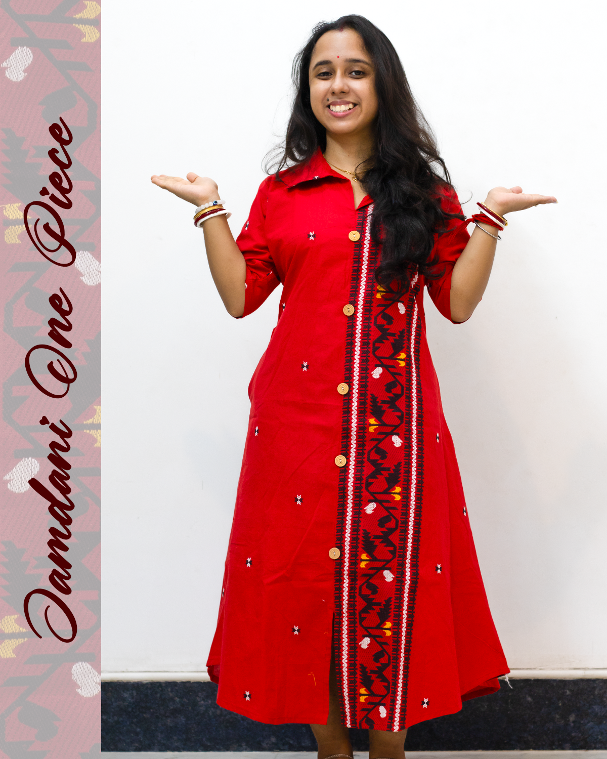 Jamdani One Piece Dress