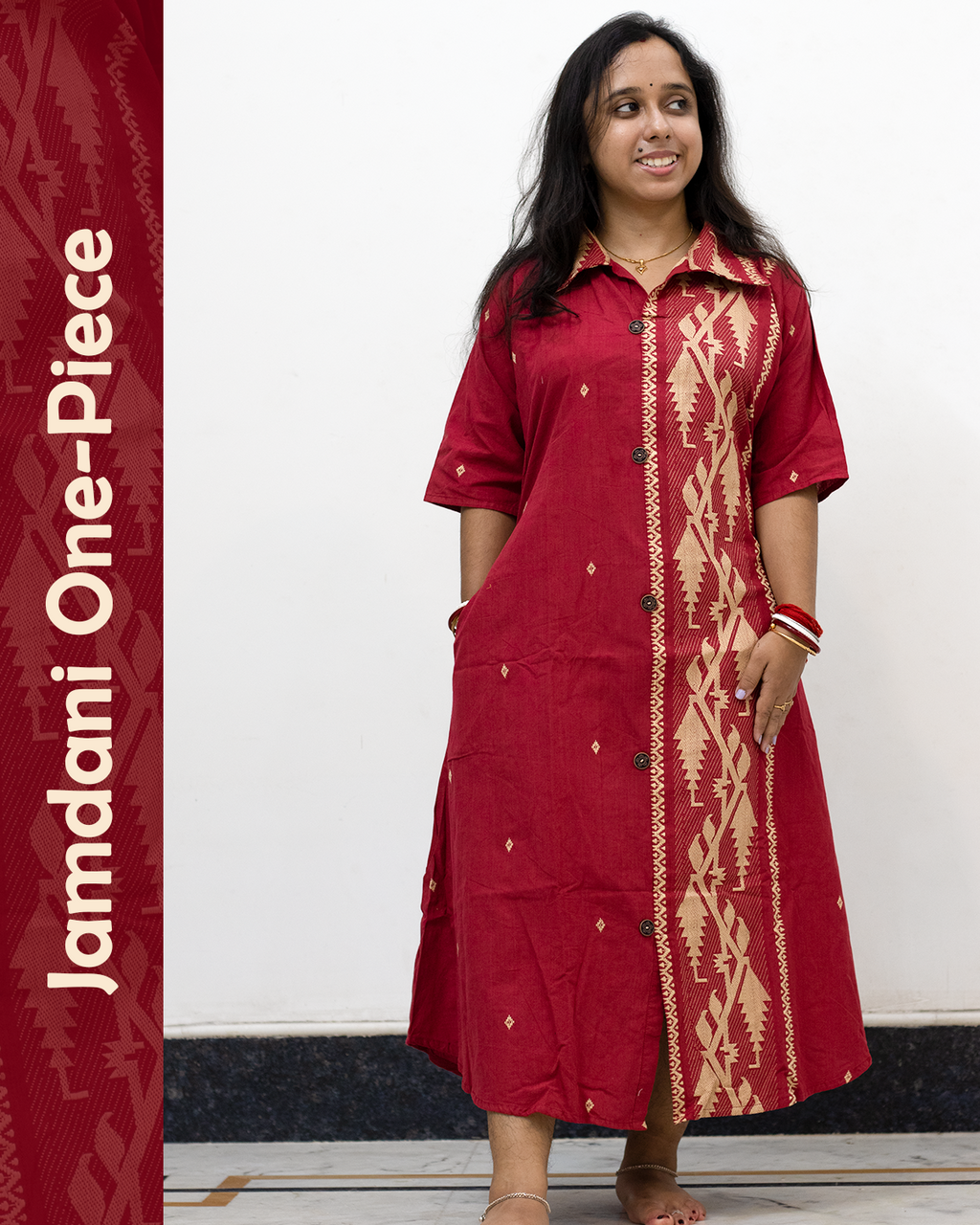 Jamdani One Piece Dress