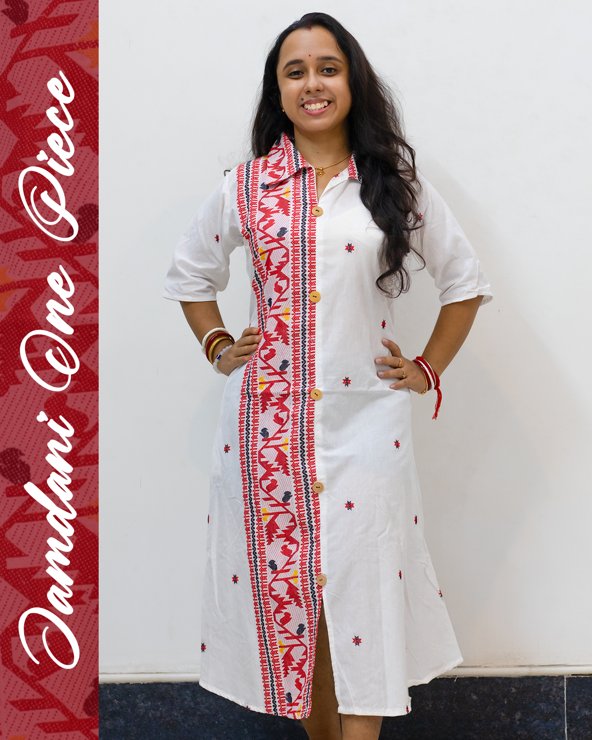 Jamdani One Piece Dress