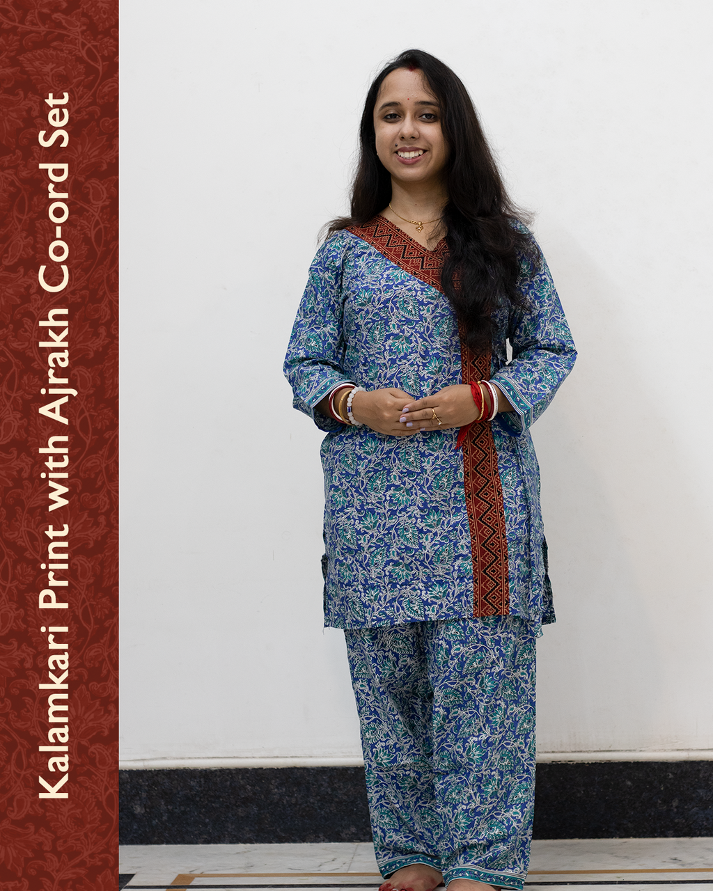 Kalamkari Ajrakh Cotton Co-Ord Set