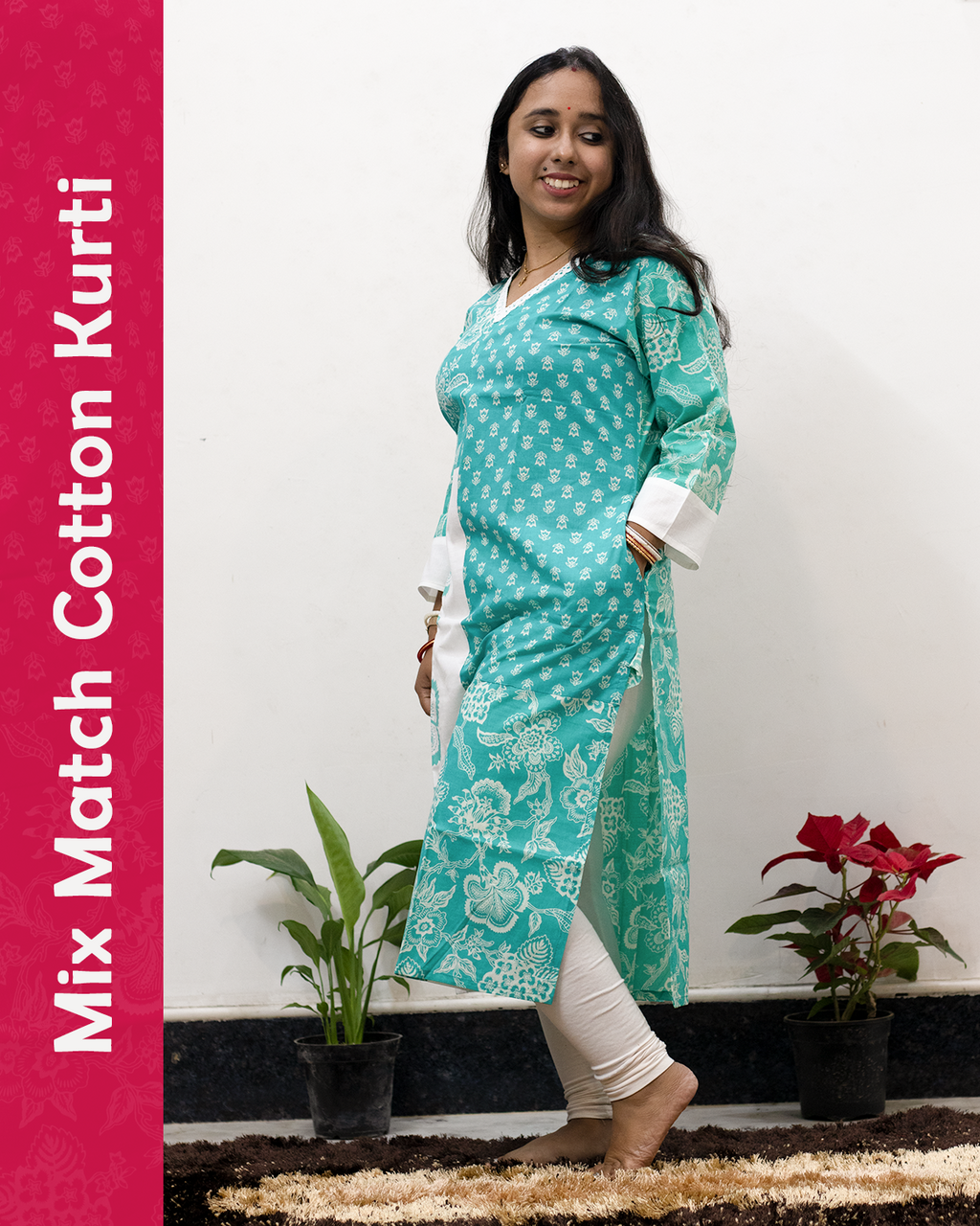 Mix Match Cotton Kurti