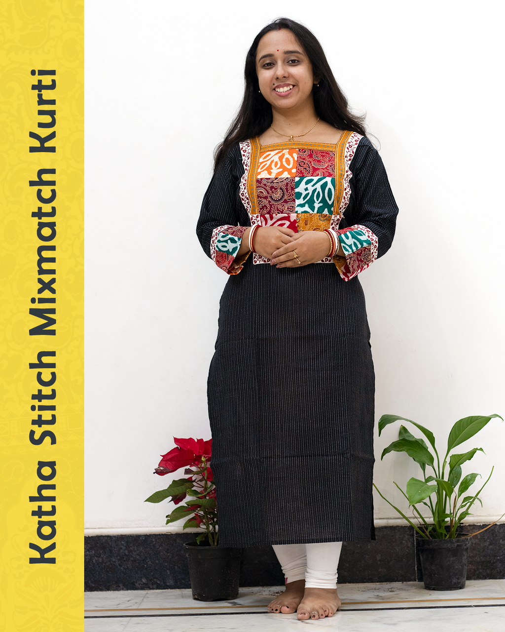 Katha Stitch Mixmatch Kurti
