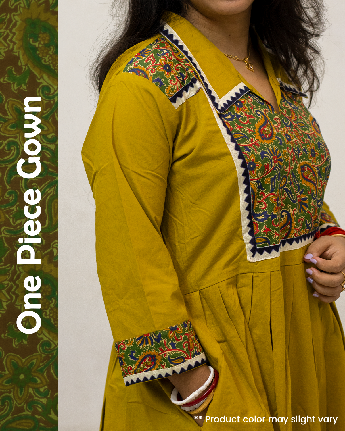 One-Piece Gown Paisley Print