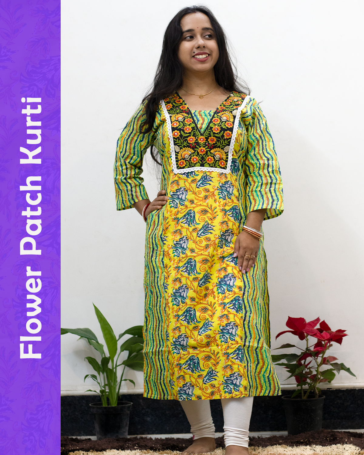 Flower Patch Kurti