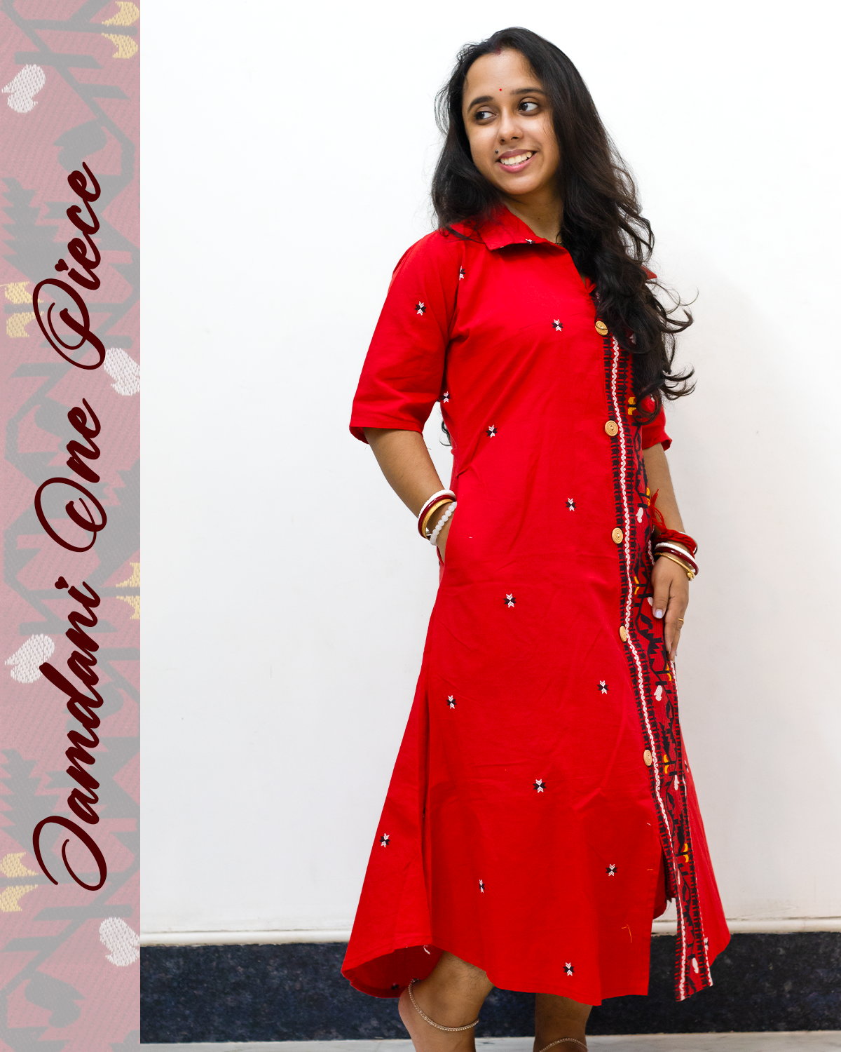 Jamdani One Piece Dress