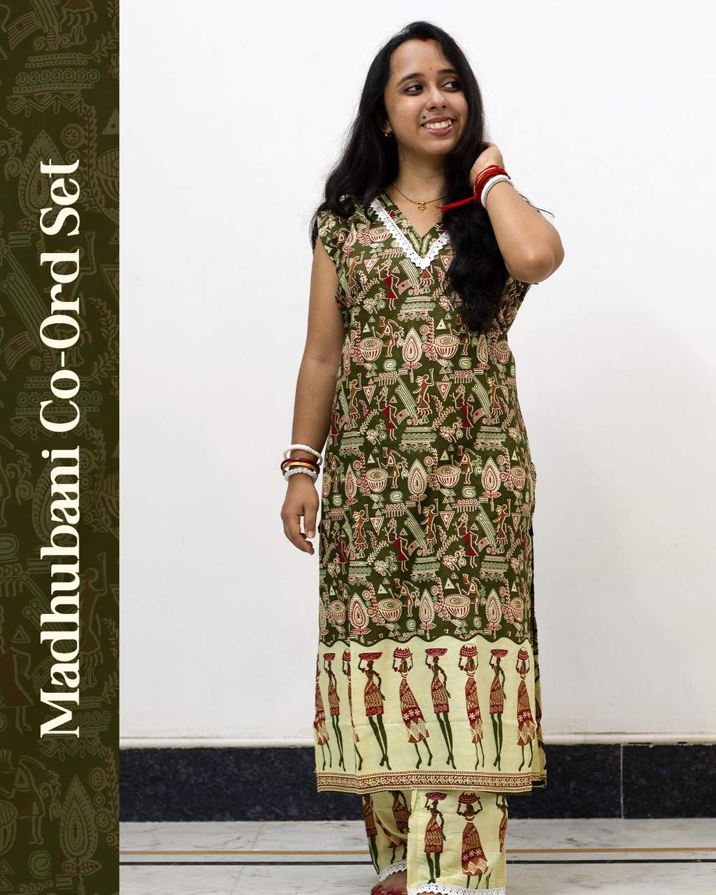 Madhubani Print Co-Ord Set