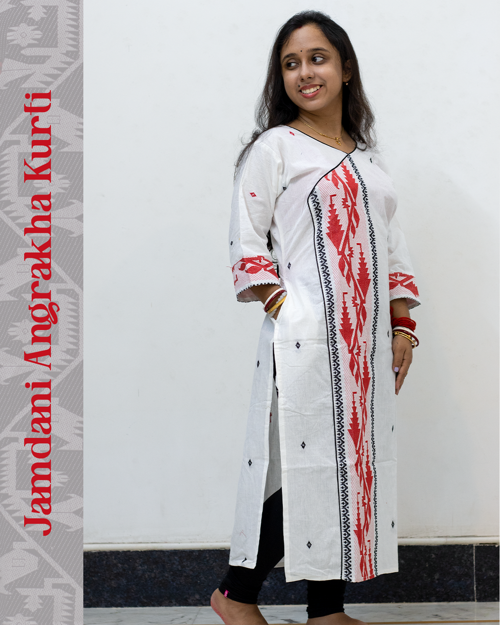 Jamdani Angrakha Kurti