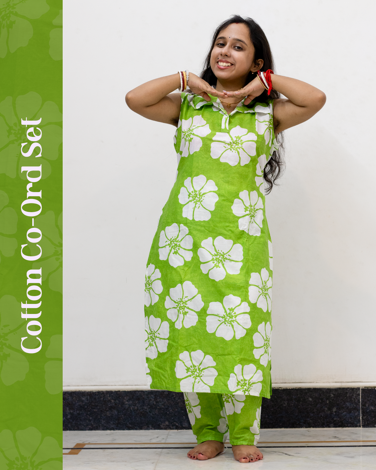 Cotton Co-Ord Set (Green)
