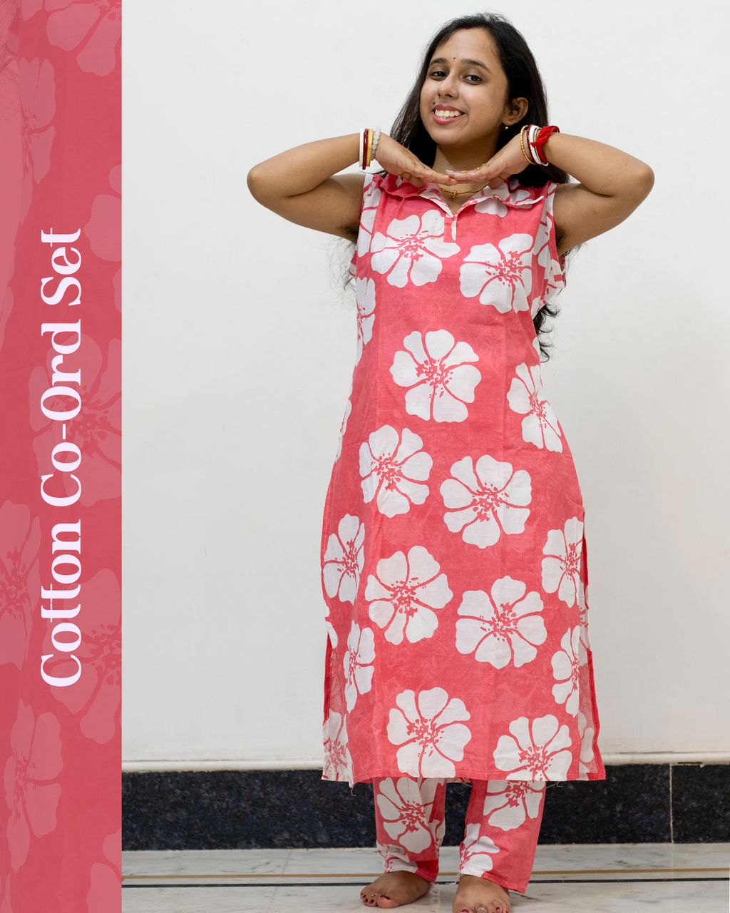 Cotton Co-Ord Set (Pink)